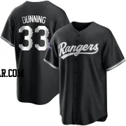 Dane Dunning Men's Texas Rangers White Replica Black 2023 World Series Champions Jersey