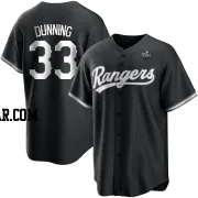 Dane Dunning Men's Texas Rangers White Replica Black 2023 World Series Jersey