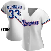 Dane Dunning Women's Texas Rangers White Authentic Home 2023 World Series Champions Jersey