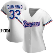 Dane Dunning Women's Texas Rangers White Authentic Home Jersey