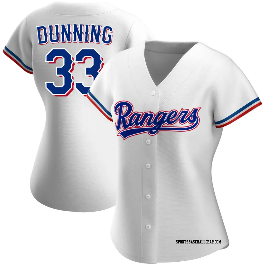 Dane Dunning Women's Texas Rangers White Replica Home Jersey