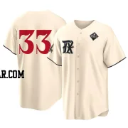 Dane Dunning Youth Texas Rangers Cream Replica 2023 City Connect 2023 World Series Jersey