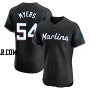 Dane Myers Men's Miami Marlins Black Elite Alternate Vapor Premier Jersey