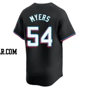 Dane Myers Men's Miami Marlins Black Limited Alternate Jersey