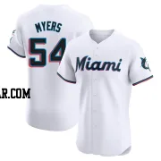 Dane Myers Men's Miami Marlins White Elite Home Jersey