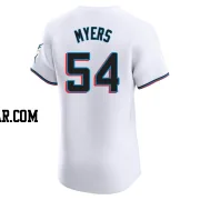 Dane Myers Men's Miami Marlins White Elite Home Jersey