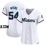 Dane Myers Women's Miami Marlins White Limited Home Jersey