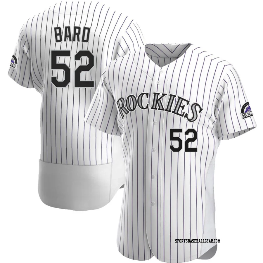 Daniel Bard Men's Colorado Rockies White Authentic Home Jersey