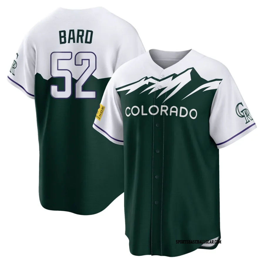 Daniel Bard Youth Colorado Rockies Green Replica 2022 City Connect Jersey