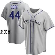 Daniel Cope Men's Colorado Rockies Gray Replica Road Jersey