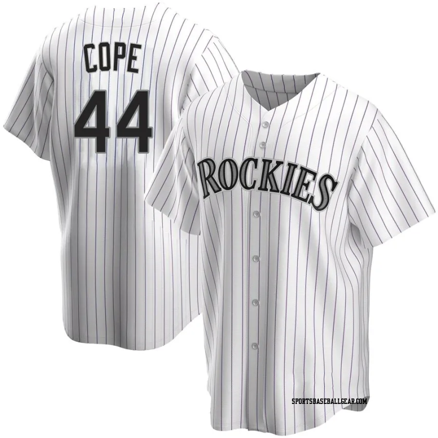 Daniel Cope Men's Colorado Rockies White Replica Home Jersey