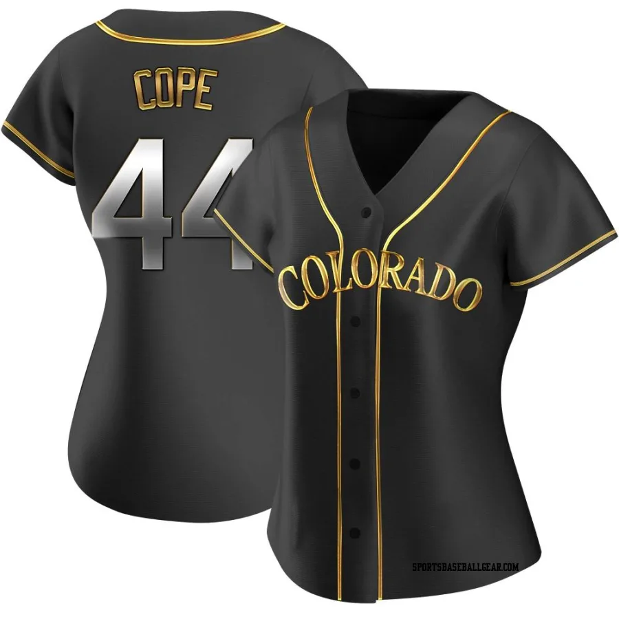 Daniel Cope Women's Colorado Rockies Black Golden Replica Alternate Jersey