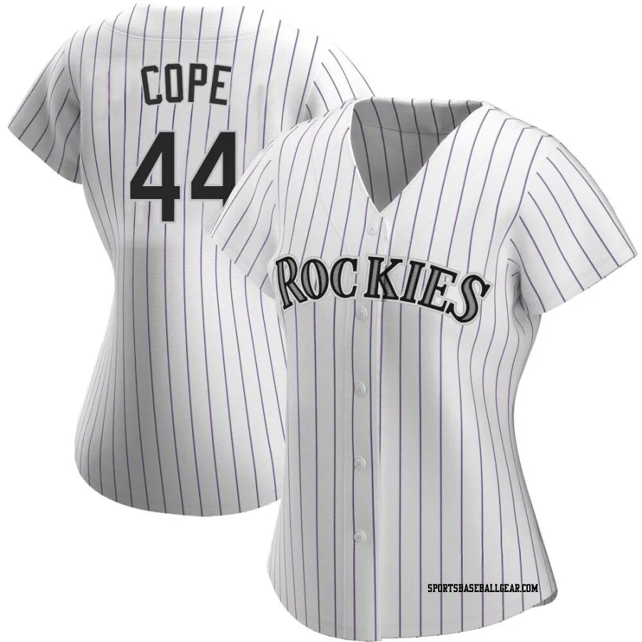 Daniel Cope Women's Colorado Rockies White Replica Home Jersey