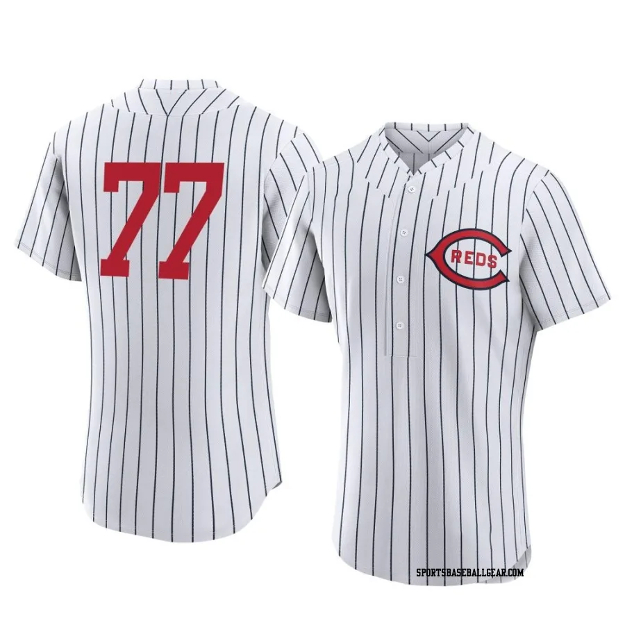 Daniel Duarte Men's Cincinnati Reds White Authentic 2022 Field Of Dreams Jersey