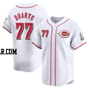 Daniel Duarte Men's Cincinnati Reds White Limited Home Jersey