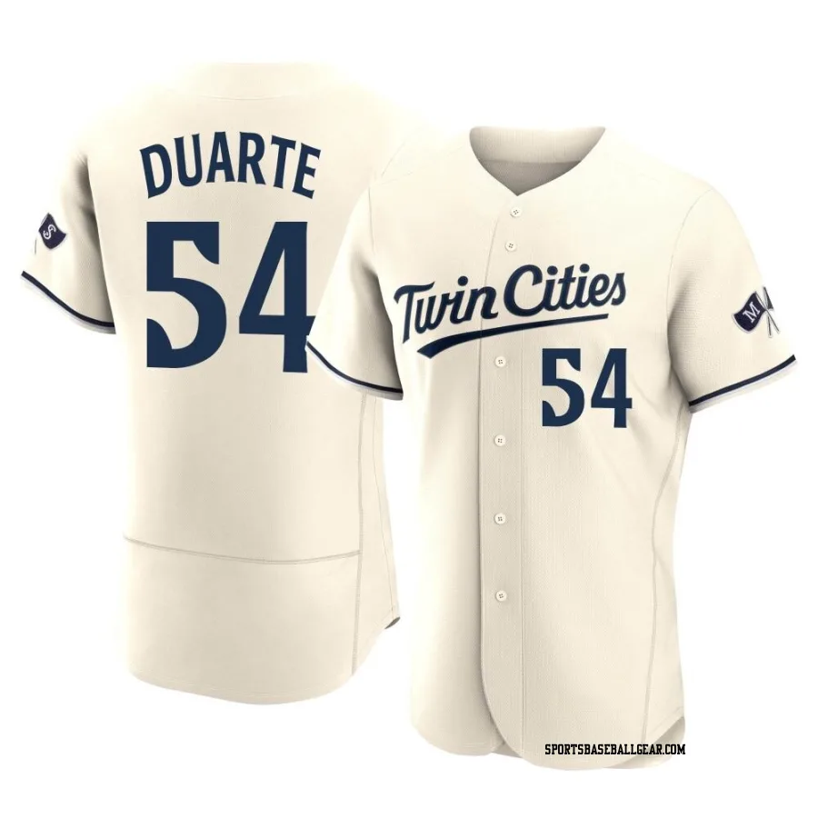 Daniel Duarte Men's Minnesota Twins Cream Authentic Alternate 2023 Jersey