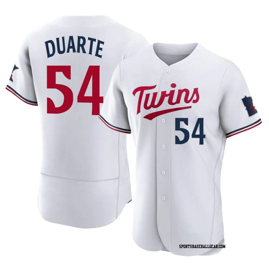 Daniel Duarte Men's Minnesota Twins White Authentic Home Jersey