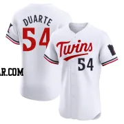 Daniel Duarte Men's Minnesota Twins White Elite Home Jersey