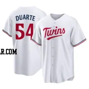 Daniel Duarte Men's Minnesota Twins White Replica Home Jersey