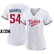 Daniel Duarte Women's Minnesota Twins White Authentic Home Jersey