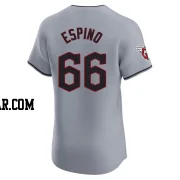 Daniel Espino Men's Cleveland Guardians Gray Elite Road Jersey