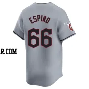 Daniel Espino Men's Cleveland Guardians Gray Limited Road Jersey