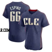 Daniel Espino Men's Cleveland Guardians Navy Elite 2024 City Connect Jersey