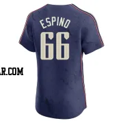 Daniel Espino Men's Cleveland Guardians Navy Elite 2024 City Connect Jersey