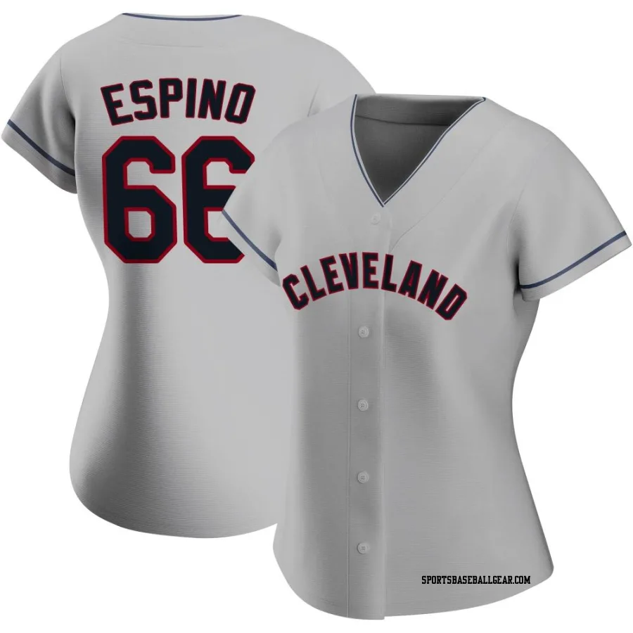 Daniel Espino Women's Cleveland Guardians Gray Authentic Road Jersey