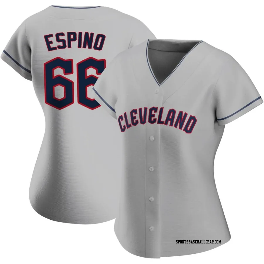 Daniel Espino Women's Cleveland Guardians Gray Replica Road Jersey