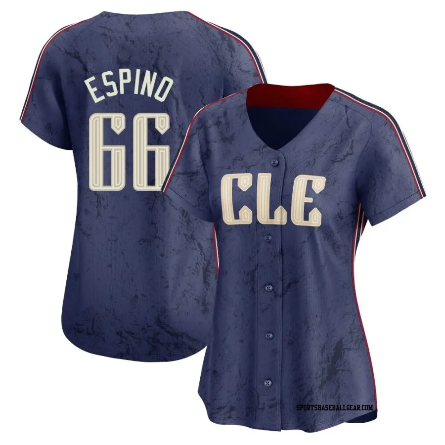 Daniel Espino Women's Cleveland Guardians Navy Limited 2024 City Connect Jersey