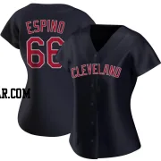 Daniel Espino Women's Cleveland Guardians Navy Replica Alternate Jersey