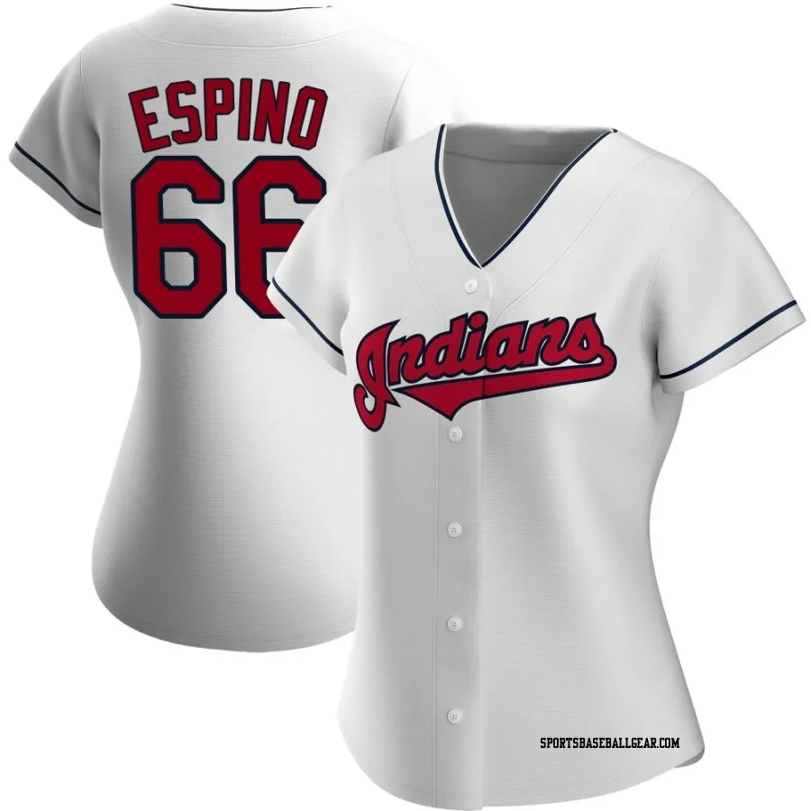 Daniel Espino Women's Cleveland Guardians White Replica Home Jersey