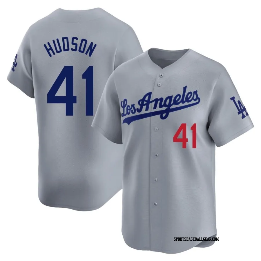 Daniel Hudson Men's Los Angeles Dodgers Gray Limited Away Jersey