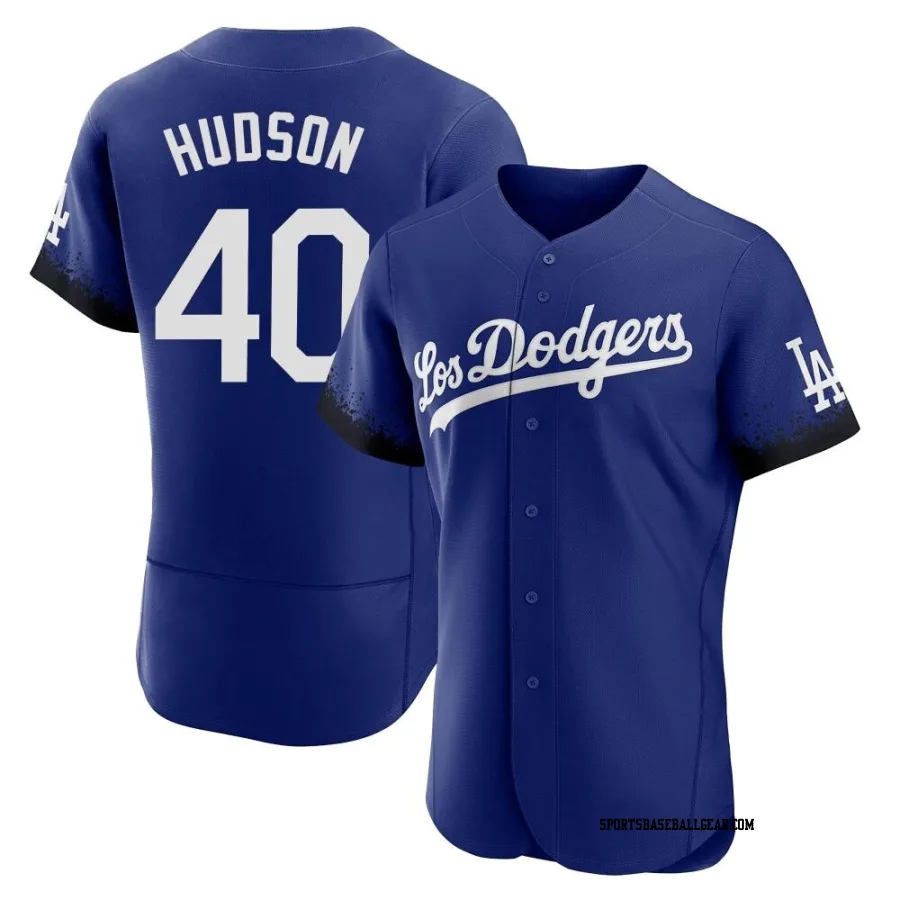 Daniel Hudson Men's Los Angeles Dodgers Royal Authentic 2021 City Connect Jersey