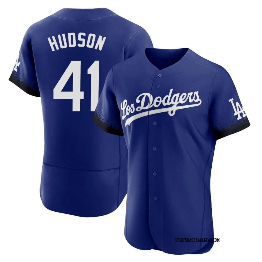 Daniel Hudson Men's Los Angeles Dodgers Royal Authentic 2021 City Connect Jersey