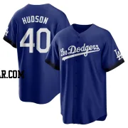 Daniel Hudson Men's Los Angeles Dodgers Royal Replica 2021 City Connect Jersey