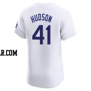 Daniel Hudson Men's Los Angeles Dodgers White Elite Home Jersey