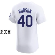 Daniel Hudson Men's Los Angeles Dodgers White Elite Home Jersey