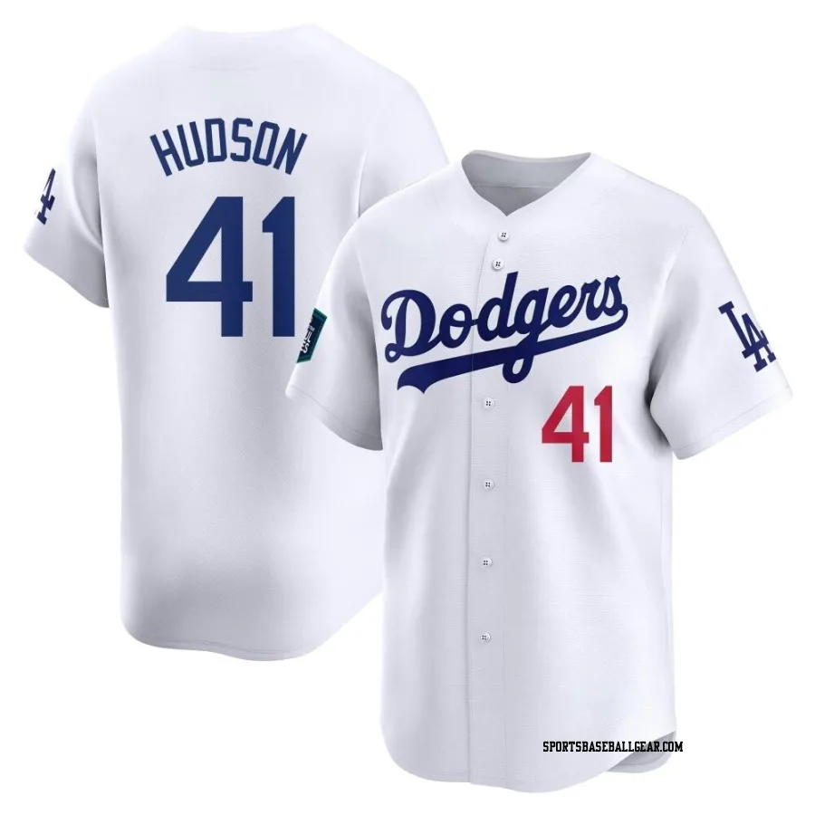 Daniel Hudson Men's Los Angeles Dodgers White Limited 2024 World Tour Seoul Series Home Jersey