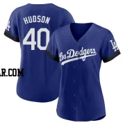 Daniel Hudson Women's Los Angeles Dodgers Royal Authentic 2021 City Connect Jersey