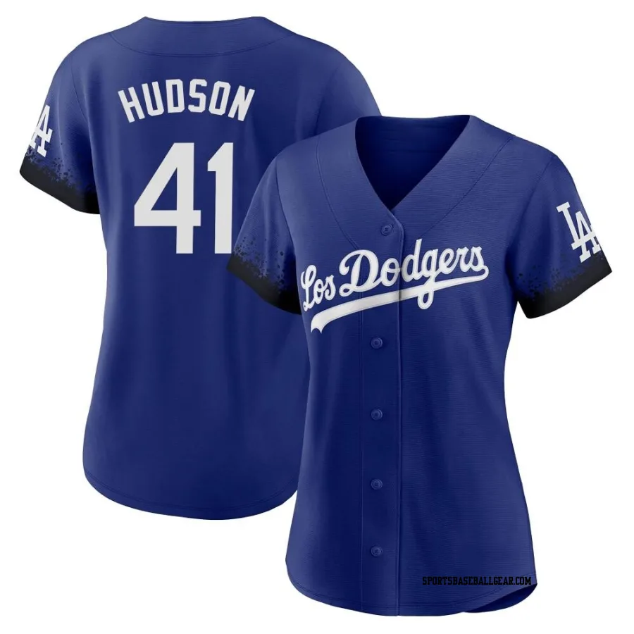 Daniel Hudson Women's Los Angeles Dodgers Royal Replica 2021 City Connect Jersey