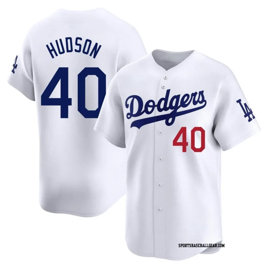 Daniel Hudson Youth Los Angeles Dodgers White Limited Home Jersey