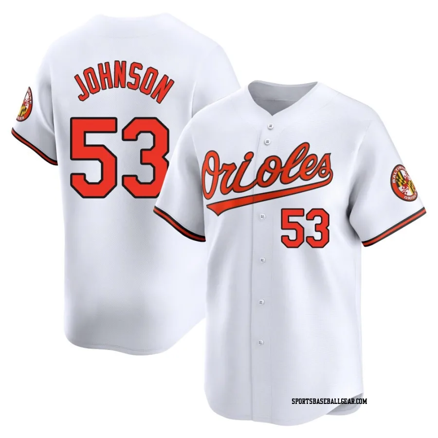 Daniel Johnson Men's Baltimore Orioles White Limited Home Jersey