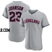 Daniel Johnson Men's Cleveland Guardians Gray Authentic Road Jersey