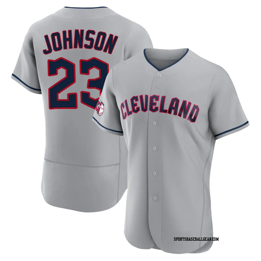 Daniel Johnson Men's Cleveland Guardians Gray Authentic Road Jersey