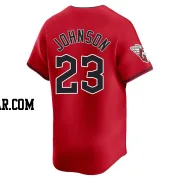 Daniel Johnson Men's Cleveland Guardians Red Limited Alternate Jersey