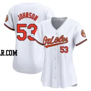 Daniel Johnson Women's Baltimore Orioles White Limited Home Jersey