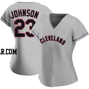 Daniel Johnson Women's Cleveland Guardians Gray Authentic Road Jersey