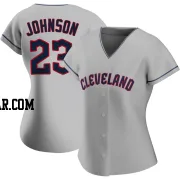 Daniel Johnson Women's Cleveland Guardians Gray Authentic Road Jersey